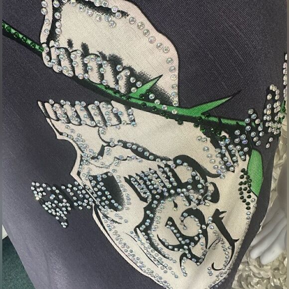 Tiffany Skull & Rose Formal Gown - Picture 7 of 9